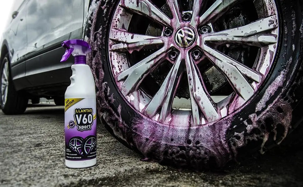 Sisbrill V60 Sport Limpia Llantas - Neutro y Seguro - Efecto Gecko Spray - Pack 2 Unidades…