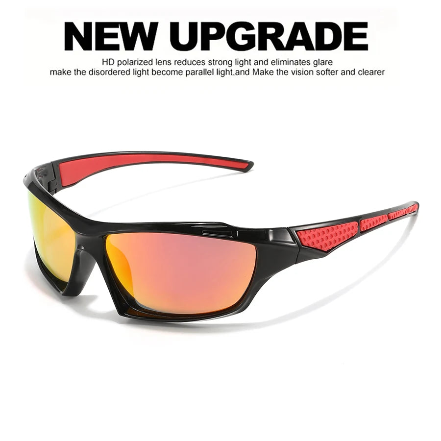 Gafas de sol deportivas de moda, gafas polarizadas con protección UV, gafas personalizadas, montura redonda de Metal, gafas UV400 para hombres y mujeres