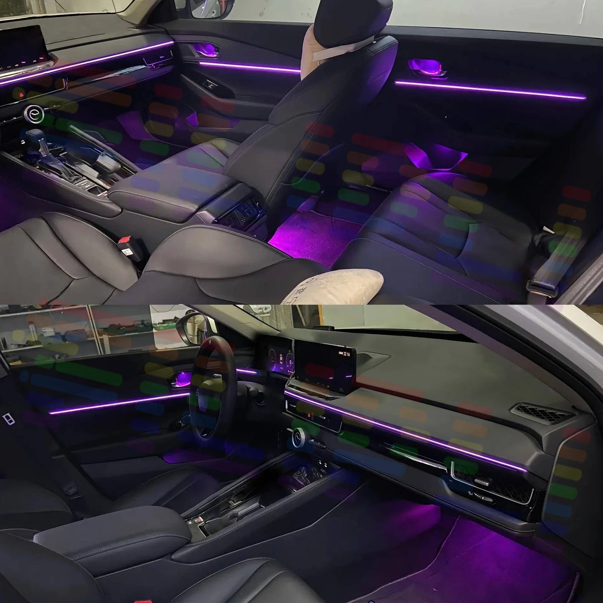 Para Ford F-150 2018-2020 años hacen que la escuela diaria corre más diversión para niños con tiras de luz LED ocultas para interiores de automóviles equipados