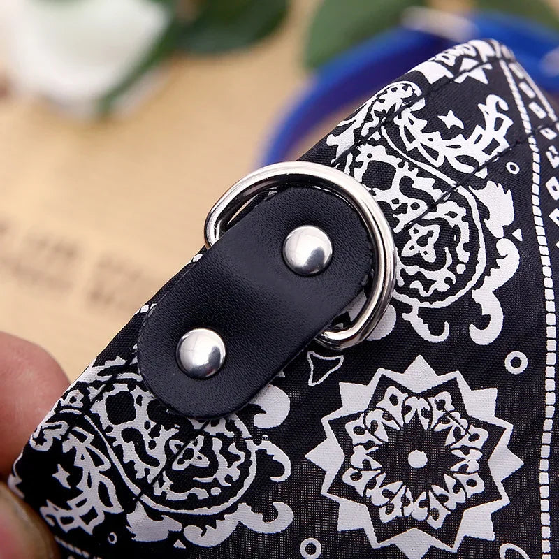 Collar de PU para Perro o Gato con Pañuelo para Perros Pequeños y Medianos, Chihuahua, Corgi, Cachorros, Collares Ajustables, Accesorios para Mascotas